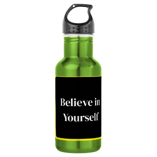 Bouteille D'eau . Inspirational Quote Bottle (Devant)