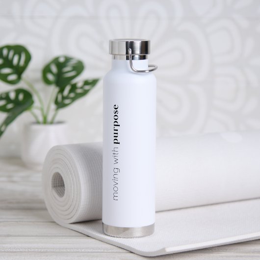 Bouteille D'eau Inspirational water bottle “Purpose” (Yoga)