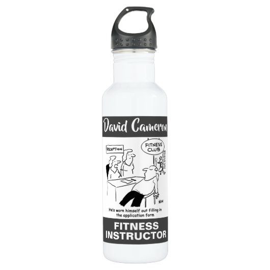 Bouteille D'eau Instructeur de conditionnement physique ou entraîn (Devant)