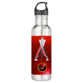 BOUTEILLE D'EAU INSTRUCTEUR DE GOLF ROUGE RUBY MONOGRAM (Devant)