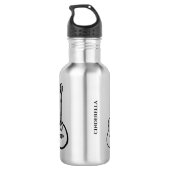 Bouteille D'eau instrument à cordes musicales personnalisable (Dos)