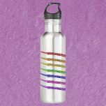 Bouteille D'eau Instrument Fluide Arc-en-ciel<br><div class="desc">Aimez-vous les bouteilles d'eau à thème musical ? Connais-tu un flûtiste ? Cette bouteille d'eau a des flûtes faites en rouge,  orange,  jaune,  vert,  violet,  bleu et rose.</div>