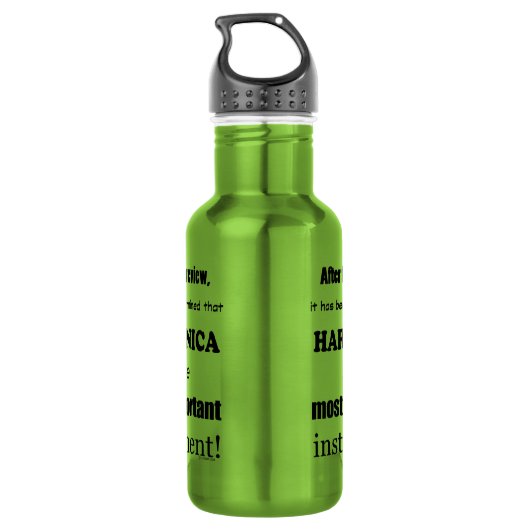 Bouteille D'eau Instrument Harmonica le plus important (Dos)