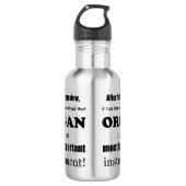 Bouteille D'eau Instrument le plus important (Devant)