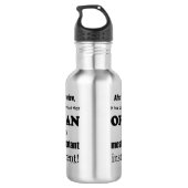 Bouteille D'eau Instrument le plus important (Dos)