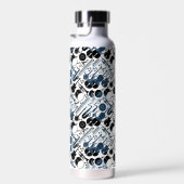 Bouteille D'eau Instruments de musique motif design 2 tons blanc (Plage)