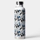 Bouteille D'eau Instruments de musique motif design 2 tons blanc (Droite)