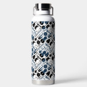 Bouteille D'eau Instruments de musique motif design 2 tons blanc (Plage)