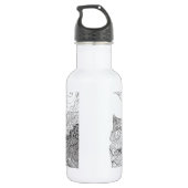 Bouteille D'eau Interprétation de schéma de nuit étoilée étoilée (Dos)