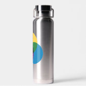 Bouteille D'eau Interverrouillage des cercles de couleur primaire  (Arrière)