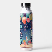 Bouteille D'eau Invitation de fête d'anniversaire (Gauche)