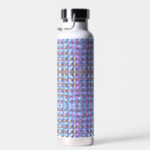 Bouteille D'eau Iridescendance en or, bleu et violet géométrique 2 (Plage)