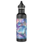 Bouteille D'eau Iridescente métallique 6 géométrique (Droite)