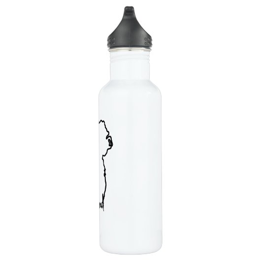 Bouteille D'eau Irlande Plan du pays avec Irlande Script Modern (Droite)