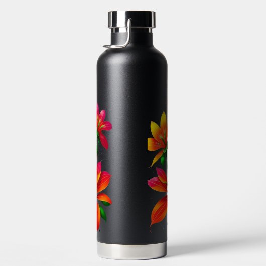 Bouteille d'eau isolée à la florale - Design dynam (Droite)