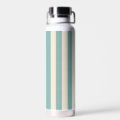 Bouteille d'eau isolée à rayures Teal Cabana (Arrière)