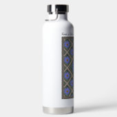 Bouteille d'eau isolée avec Asters bleus (Droite)