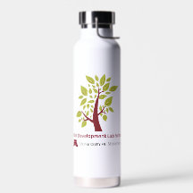 Bouteille d'eau isolée avec logo CDLS