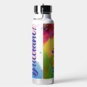 Bouteille d'eau isolée avec paille (Évier)