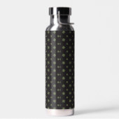 Bouteille d'eau isolée Black Quilt Star (Gauche)