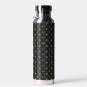 Bouteille d'eau isolée Black Quilt Star (Plage)