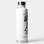Bouteille d'eau isolée - Blanche (Personnalisée) (Droite)