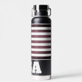 Bouteille d'eau isolée du drapeau patriotique amér (Arrière)