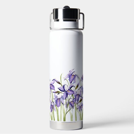 Bouteille d'eau isolée Iris (Arrière)
