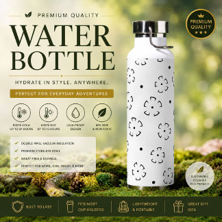 Bouteille d'eau isolée personnalisée