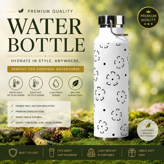 Bouteille d'eau isolée personnalisée