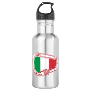 Bouteille D'eau Italie Drapeau Escalade carabiner