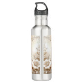 Bouteille D'eau Ivory Flowers Water Bottle (Dos)
