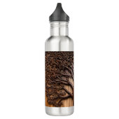 Bouteille D'eau Jacaranda Tree Bois de la sculpture, (Gauche)