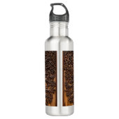 Bouteille D'eau Jacaranda Tree Bois de la sculpture, (Dos)