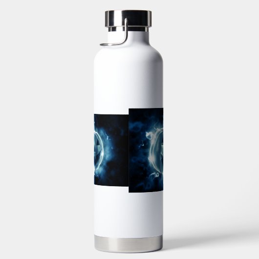 Bouteille D'eau jack-o-lanterne sous la pluie (Droite)