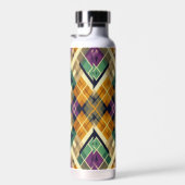 Bouteille D'eau Jacquard Mardi Gras jaune violet vert (Plage)