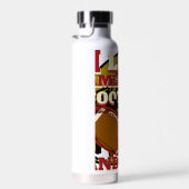 BOUTEILLE D'EAU J'ADORE LE FOOTBALL ET LES CHATS AMÉRICAINS (Plage)