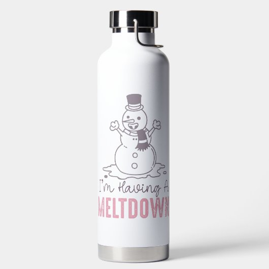 Bouteille D'eau J'ai une fonte - Drôle Snowman Design (Droite)