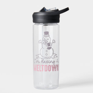 Bouteille D'eau J'ai une fonte - Drôle Snowman Design