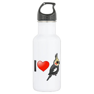 Bouteille D'eau J'aime des Cockatiels
