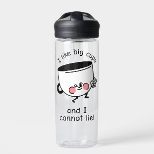 Bouteille D'eau J'Aime Les Grosses Tasses - Drôle CamelBak Bouteil