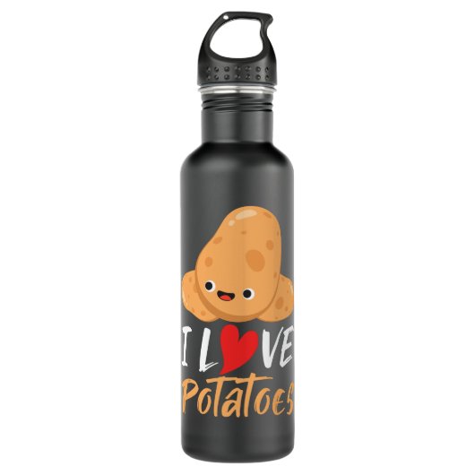 Bouteille D'eau J'Aime Les Pommes De Terre Cute Potato Drôle  (Devant)