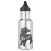 Bouteille D'eau J'aime ma saucisse de Doxie Teckel de teckel (Gauche)