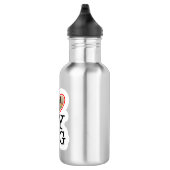 Bouteille D'eau J'aime mon chien personnalisé (Droite)