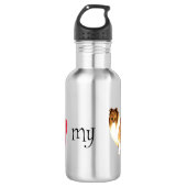 Bouteille D'eau J'aime mon colley (Devant)