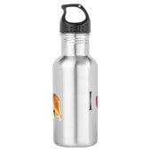 Bouteille D'eau J'aime mon colley (Dos)