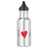 Bouteille D'eau J'aime mon colley (Gauche)