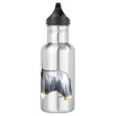 Bouteille D'eau J'aime mon collie barrée (Droite)