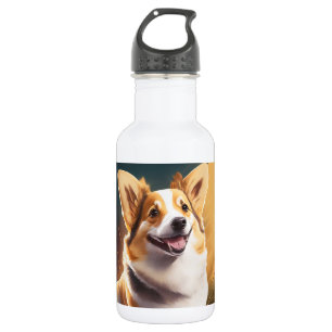 Bouteille D'eau J'Aime Mon Corgi Propriétaire de chien mignon