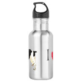 Bouteille D'eau J'aime mon espagnol Springer anglais (Dos)